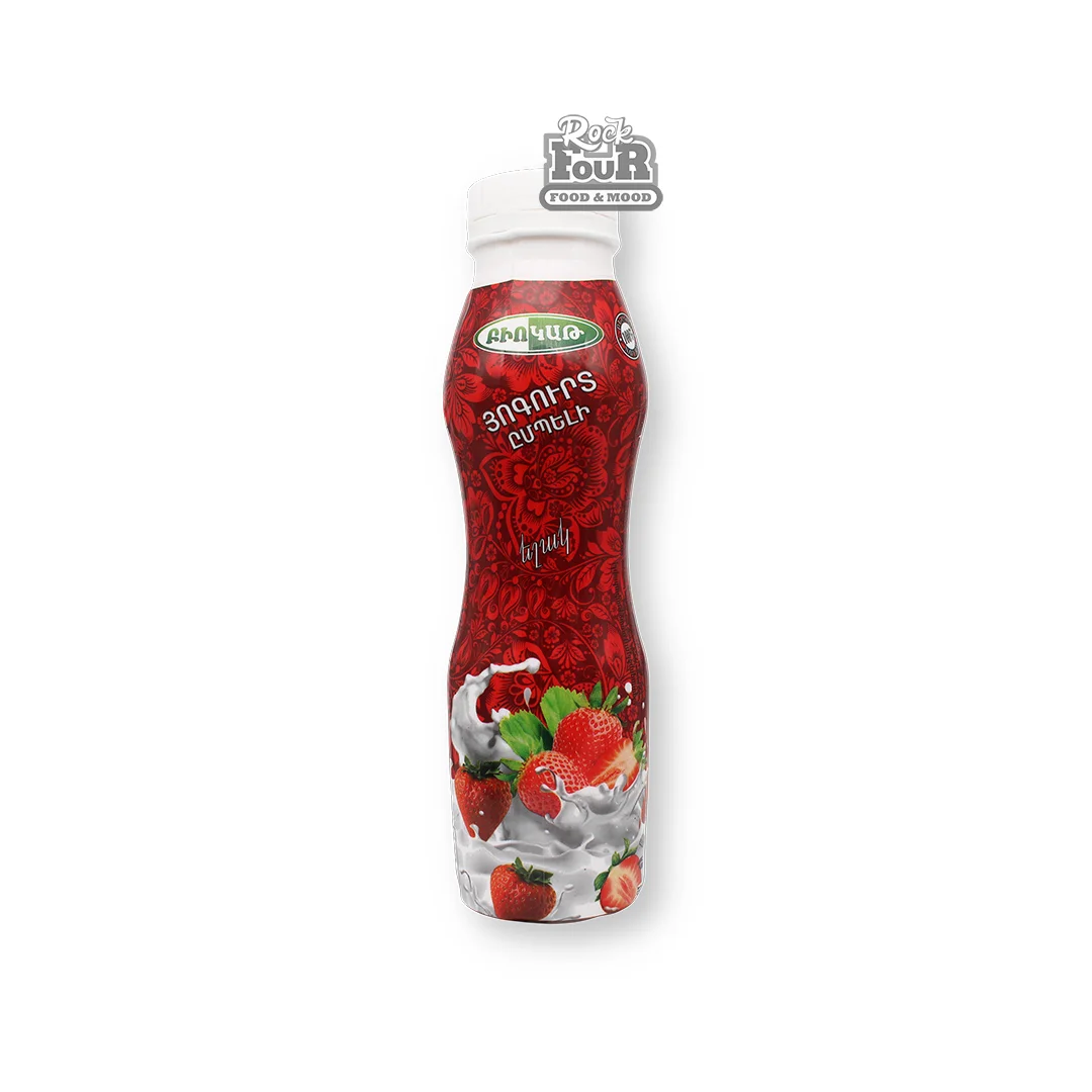 Յոգուրտ ըմպելի «Բիոկաթ» ելակ 1.5% 300գ